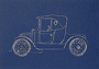 Vintage Car #2 Stitched Card