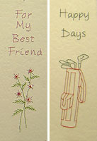 Bookmarks #2 Stitched Card