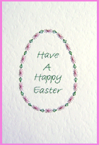 Happy Easter Stitched Card