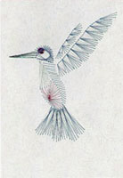 Hummingbird Stitched Card