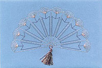 Lace Fan Stitched Card