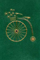 Penny Farthing Stitched Card