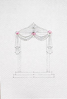 Wedding Canopy Stitched Card