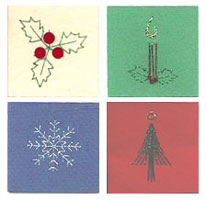 Xmas Stitched Gift Tags #1